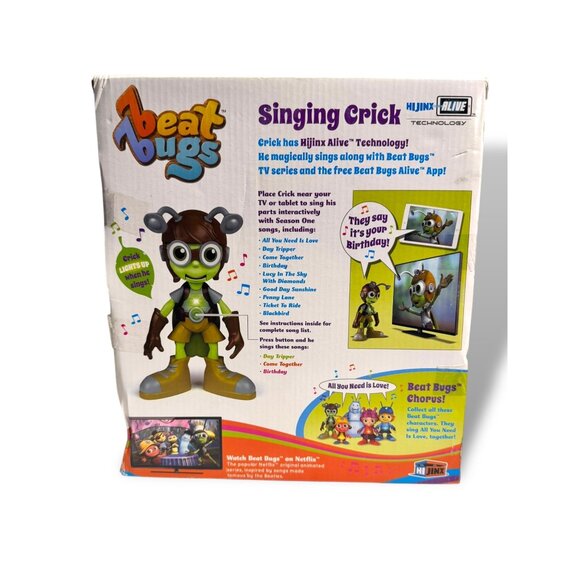 Beat Bugs Singing Crick Toy Light-Up Feature Beatles Inspired Interactive New - Picture 7 of 14